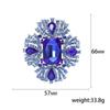 Luxury Crystal Glass Brooch Fashion High-End Temperament Clothing Brooch Diamond Pin