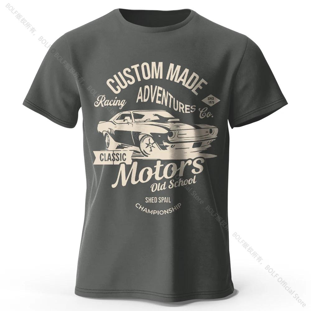 Unisexs Motors Printed Tshirt 100 Cotton Oversized Vintage Old School Graphic Tees For Unisex Unisex Summer Tops