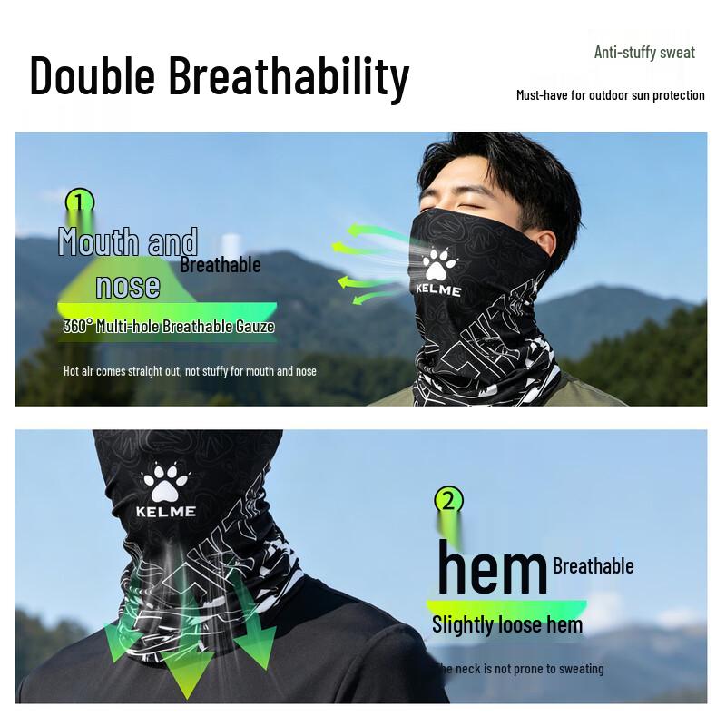 KELME Ice Silk Sun Protection Neck Gaiter