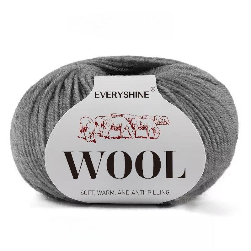 

6 упаковок пряжи из смеси шерсти (50г/шт., 120м) Мягкая и теплая разноцветная пряжа для вязания спицами и крючком для свитеров, средней толщины, спицы/крючки 2,0-3,0 мм