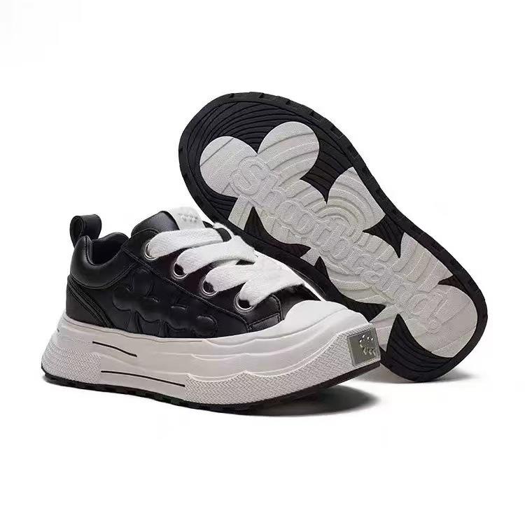 Retro Plum Blossom Canvas Shoes Ensemble Series Platform Small Dirty Shoes