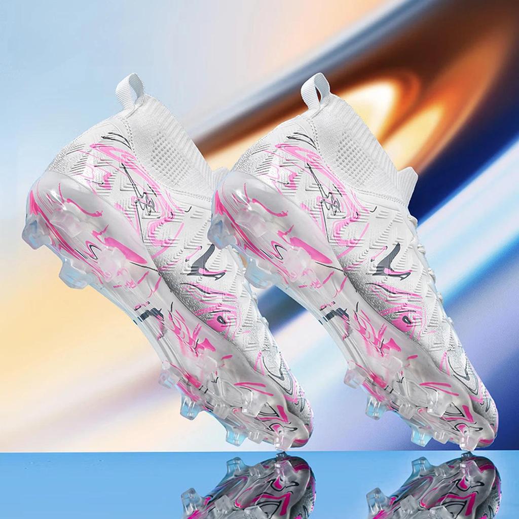 Men's High-Top Breathable Long Stud Professional Football Shoes