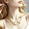 Vintage Metal Swallow Pendant Necklace - Simple, Versatile Clavicle Chain Jewelry