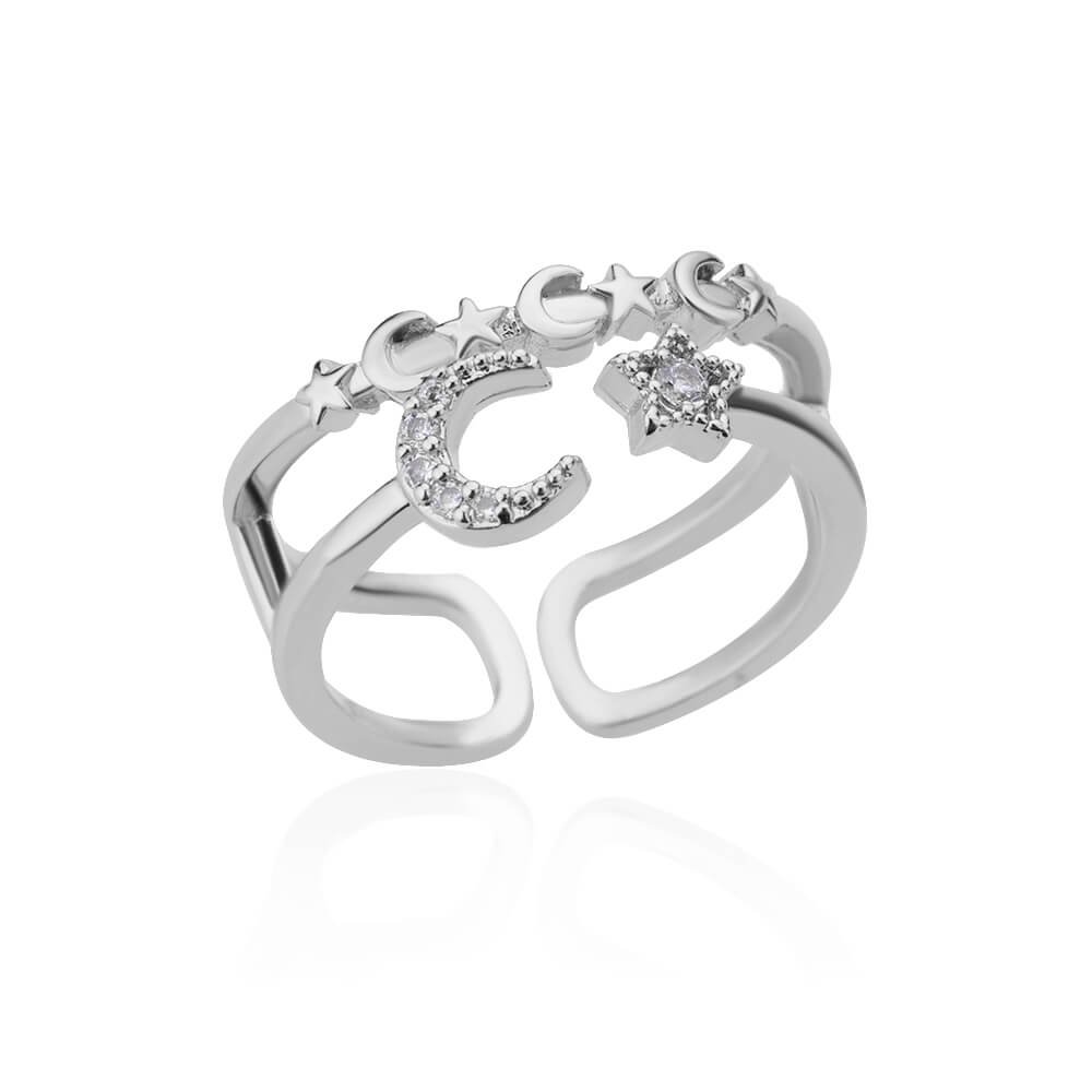 Zircon Bar Rings For Women Stainless Steel Bar Opening Geometric Ring  Trending Luxury Wedding Aesthetic Jewelry Anillos