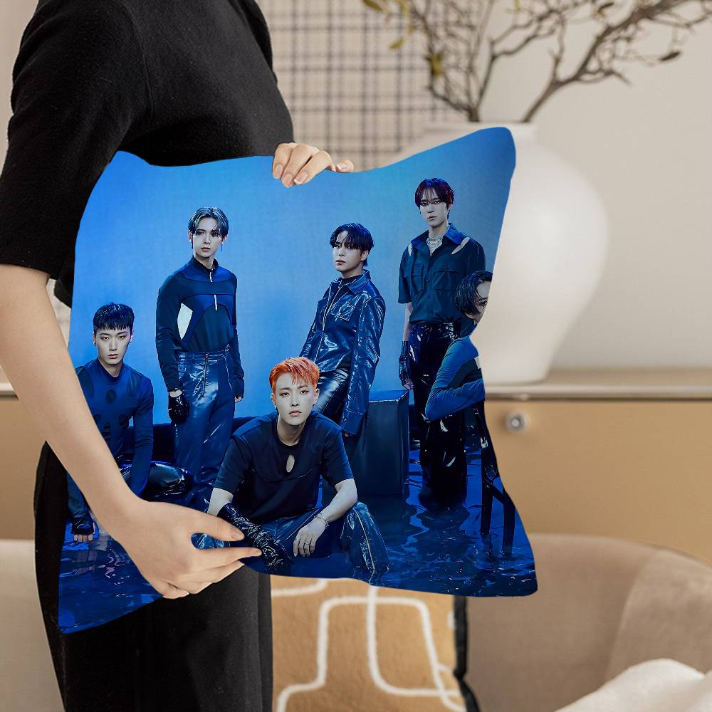 KPOP A-ATEEZs Personalized Pillow Cover Kids Bedroom Wild Party Decor Pillowcase Kid Birthday Shower Gift