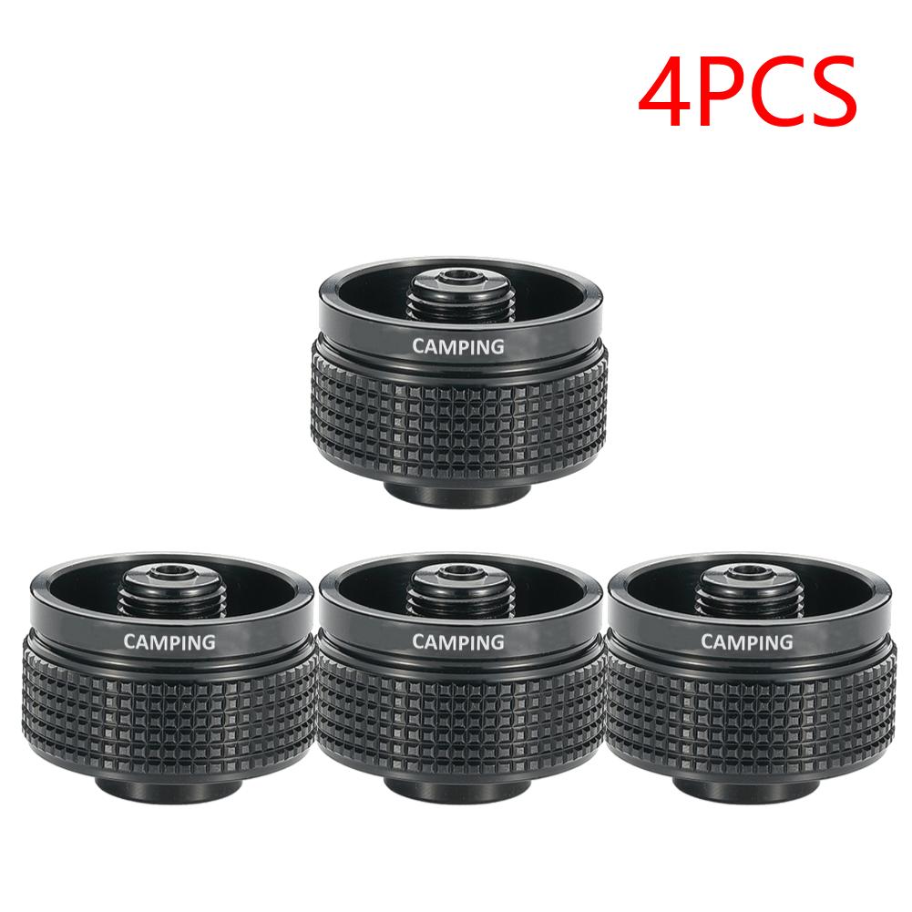 Aluminum Alloy Camping Stove Adapter Portable Stove Propane Adapter Small Gas Tank Adapter for Outdoor Backpack Hiking