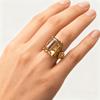 Luxurious Elegant Engagement Ring Sparkling Princess Square Cut Zirconia  for Weddings Anniversaries Valentine's Day Gifts