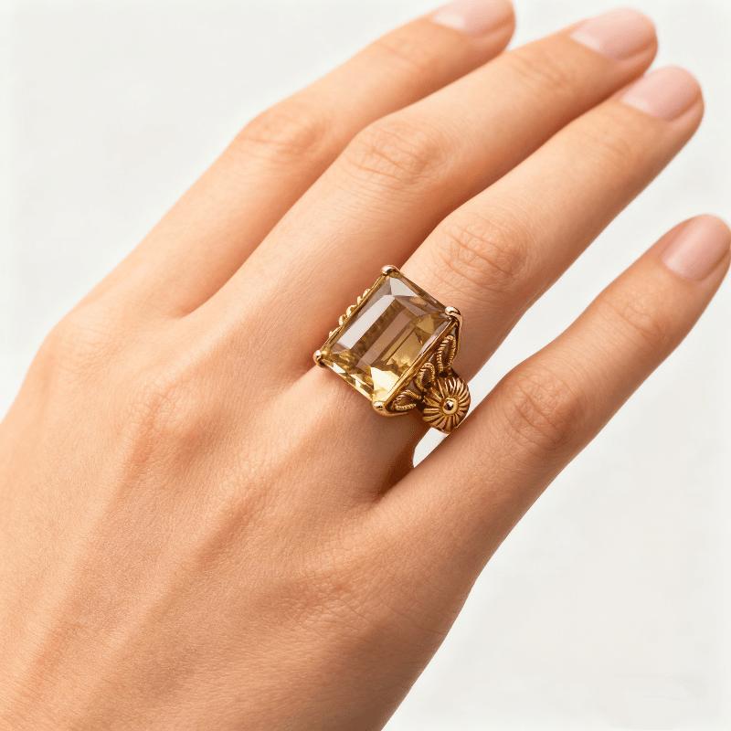Luxurious Elegant Engagement Ring Sparkling Princess Square Cut Zirconia  for Weddings Anniversaries Valentine's Day Gifts