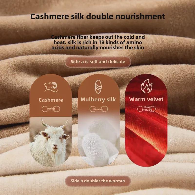 Niemiecki jesienny garnitur z kaszmiru: Damski sweter i spodnie z bawełny termicznej dla osób starszych