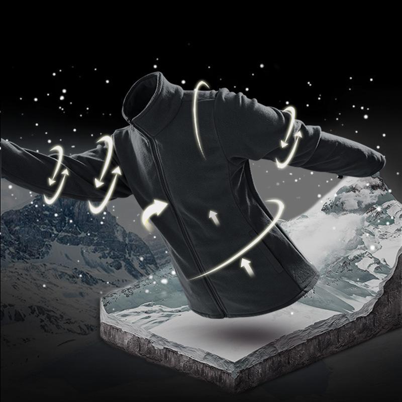 Herren Herbst- und Winter-Outdoor-Zweiteiler Drei-in-Eins-Jacke Herren Winddichte und Warme Bergsteiger-Overalls