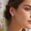 5 Pair French Retro Women Stud Earrings Square Stud Earrings New Ear Accessory  Street Trend Outfit
