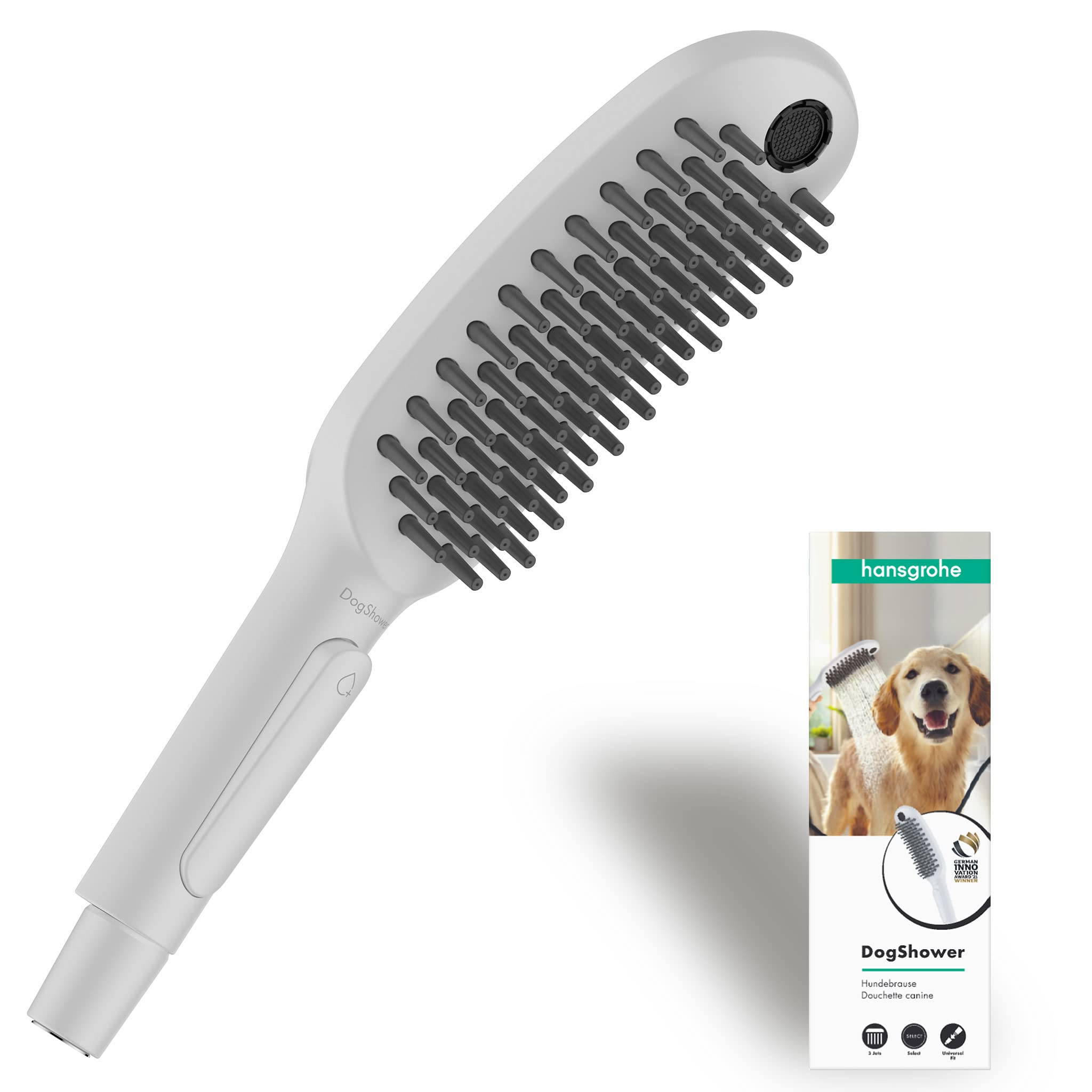 

Dog shower head, dog shower, for dogs, dog, pet, shower head, dog shower, for medium and large dogs, bath, silicone, DogShower150MW, Hansgrohe