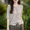 Women's Lightweight 50% Wool 50% Mulberry Silk Cardigan - 4-Season Versatile Knitwear for All-Year Comfort & Style