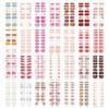 Semicured Gel Nail Stickers UV/LED Lamp Required 16Pcs Gel Nail Polish Wraps