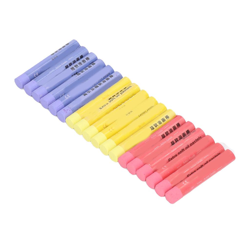 Oil Pastel Set Toxic Free Light Color Soft Painting Pastel Sticks for Children Beginners Students Artist