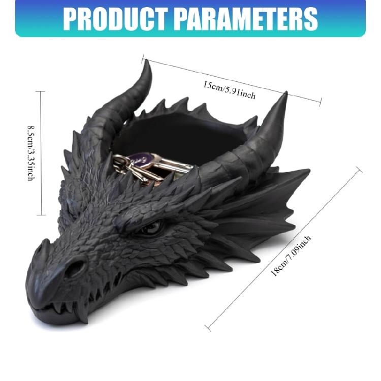 Stijlvolle Gotische Draak Ontwerp Kaarsenstandaard En Sieradenschaal 3D Geprint Plastic Unieke Kaars- En Sieradenorganizers