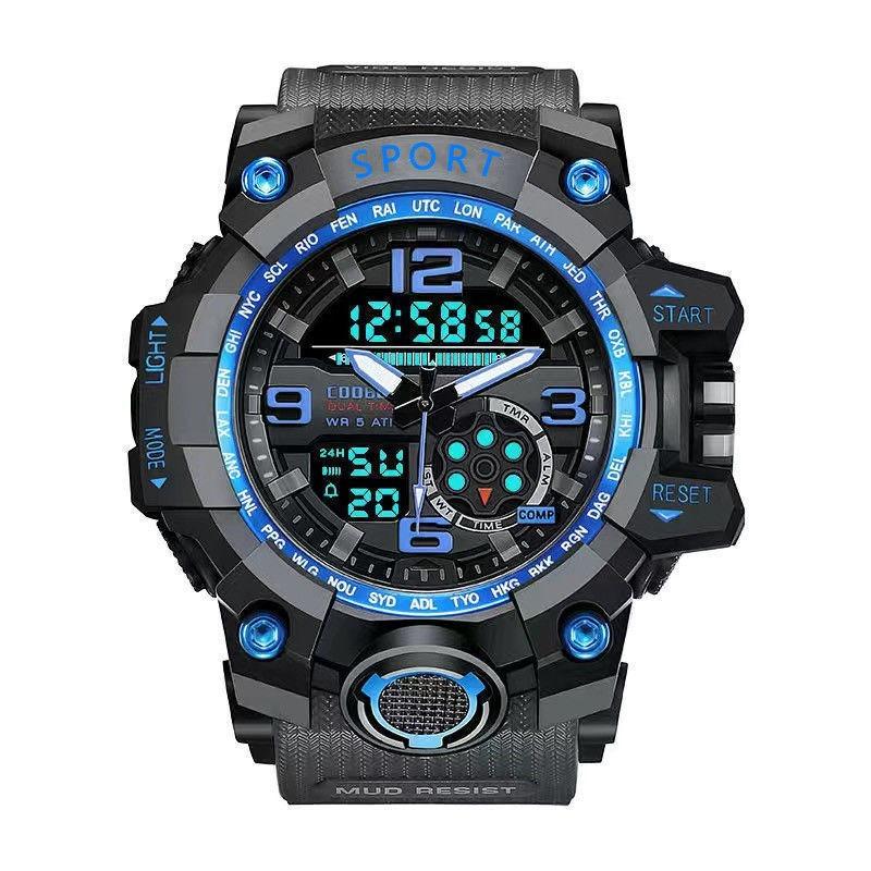 Electronic Watch Male Model Student Junior High School Youth Multi-functional Sports Male Model Luminous Electronic Watch