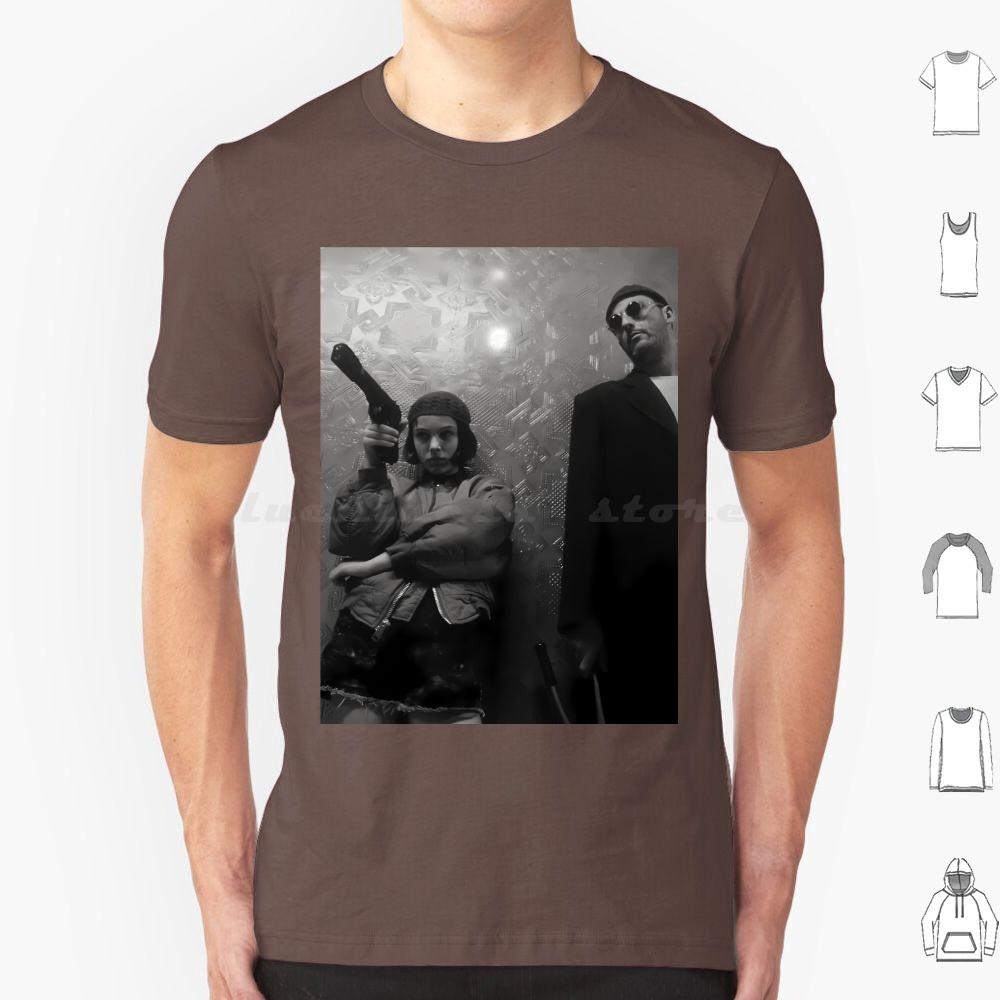 Leon The Professional Midcentury Retro Movie Poster T Shirt 6xl Cotton Cool Tee Leon Leon The Professional Movie The