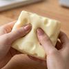 Cheese Cube Stress Relief Toy Non Rebounding Moldable Sensory Fidget Item for Hand Exercise and Relaxation