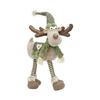 Plush Reindeer Figure Ornament 21.7Inch High Stuffed Elk Toy Christmas Tabletop Decoration For Mantles Shelf Decorations