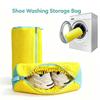Shoe Washing Bag Surround Cleaning Reusable Durable Machine-Washable Laundry Bag with Zipper Closure Daily Use
