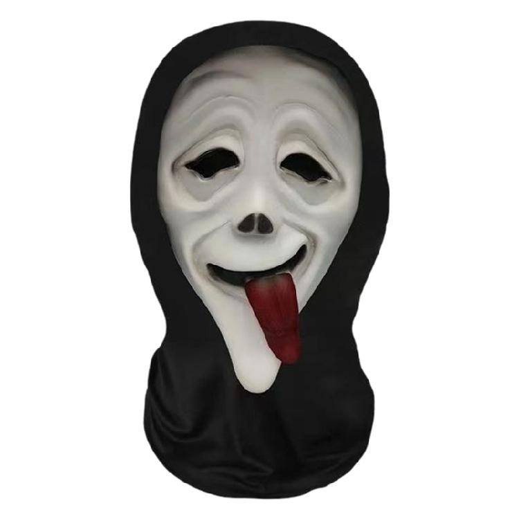 Comoda Maschera Facciale Teschio Realizzata in Tessuto di Poliestere per Feste in Costume Aggiunta di Personaggio a Tema