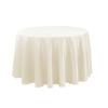 Round Polyester Tablecloth Elegant Solid Color Fabric Table Cloth Decorative Table Cover for Parties Weddings 71" -118