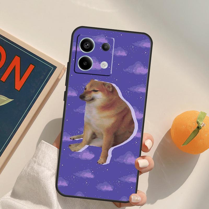 Funny Cheems Doge Funda For Xiaomi Redmi Note 9 10 11 12 13 14 Pro 9S 10S 11S 12S Redmi 13C 10C 12C 14C Case