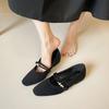 Retro Single-strap Shallow Opening Flat Single Shoes for Women