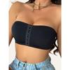 Seamless Strapless Sheath Bra with Removable Pads - Breathable, High Stretch Nylon Blend Women's |Great for Casual Wear and Yoga, Clashing Colors