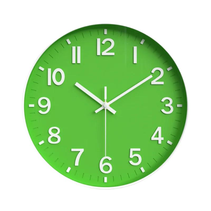 Cichy zegar ścienny do salonu Prosty i popularny modny zegar Montowany na ścianie Gospodarstwo domowe 3D Cyfrowy 12 cali 30 cm Cyfrowy zegar ścienny