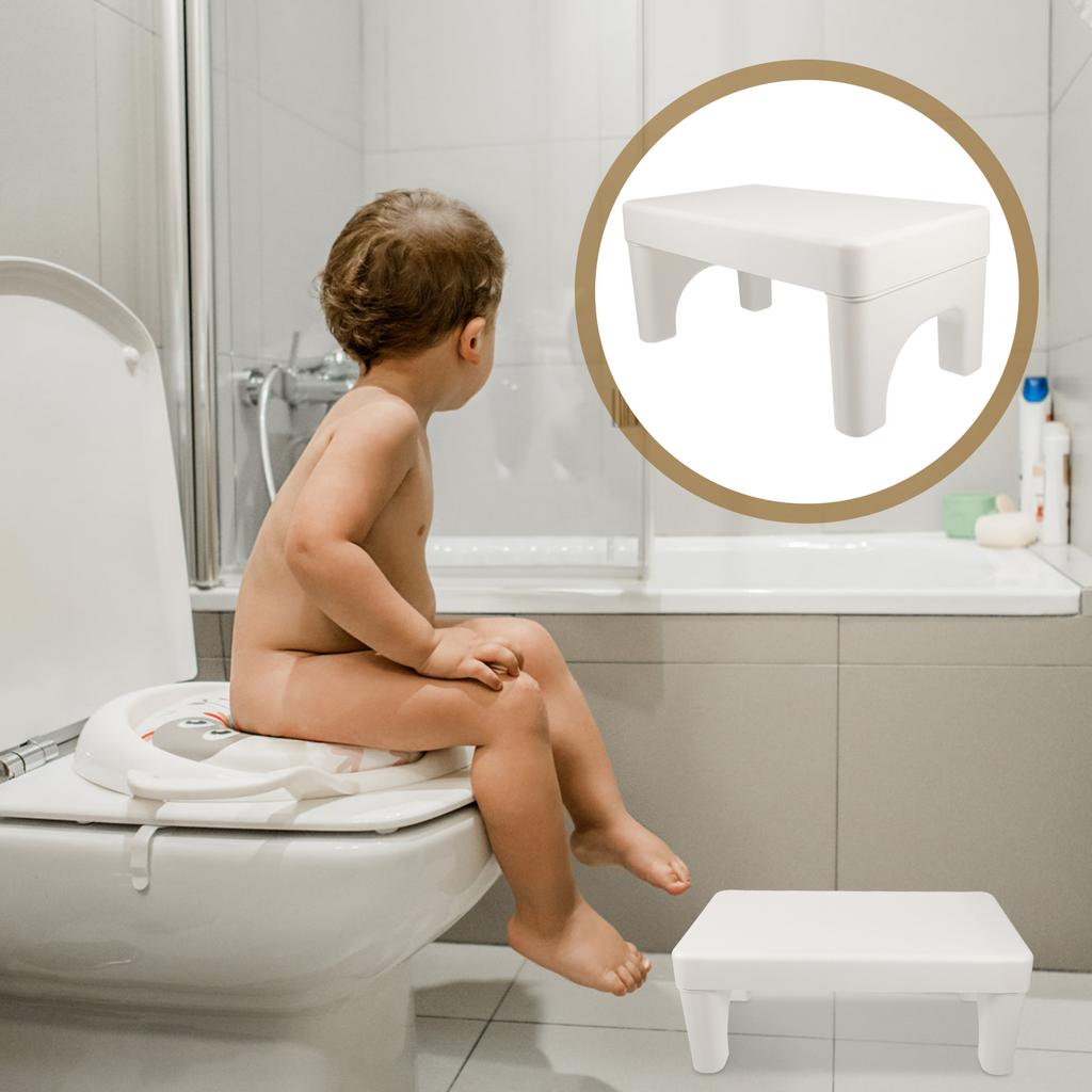 Toiletkruk Poef Opvouwbaar Volwassenen Wit Marmer Poep Potje Training Stap voor Badkamer Klein Kind