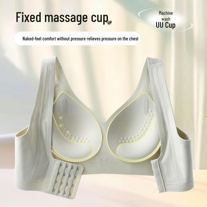 Barely There Comfort: Seamless Wireless Sports Bra with Beautiful Back and Anti-Sagging Support