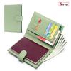 Genuine Leather Ultra-Thin RFID Blocking Passport Holder Wallet - All-in-One Travel Organizer for Women (New Style)