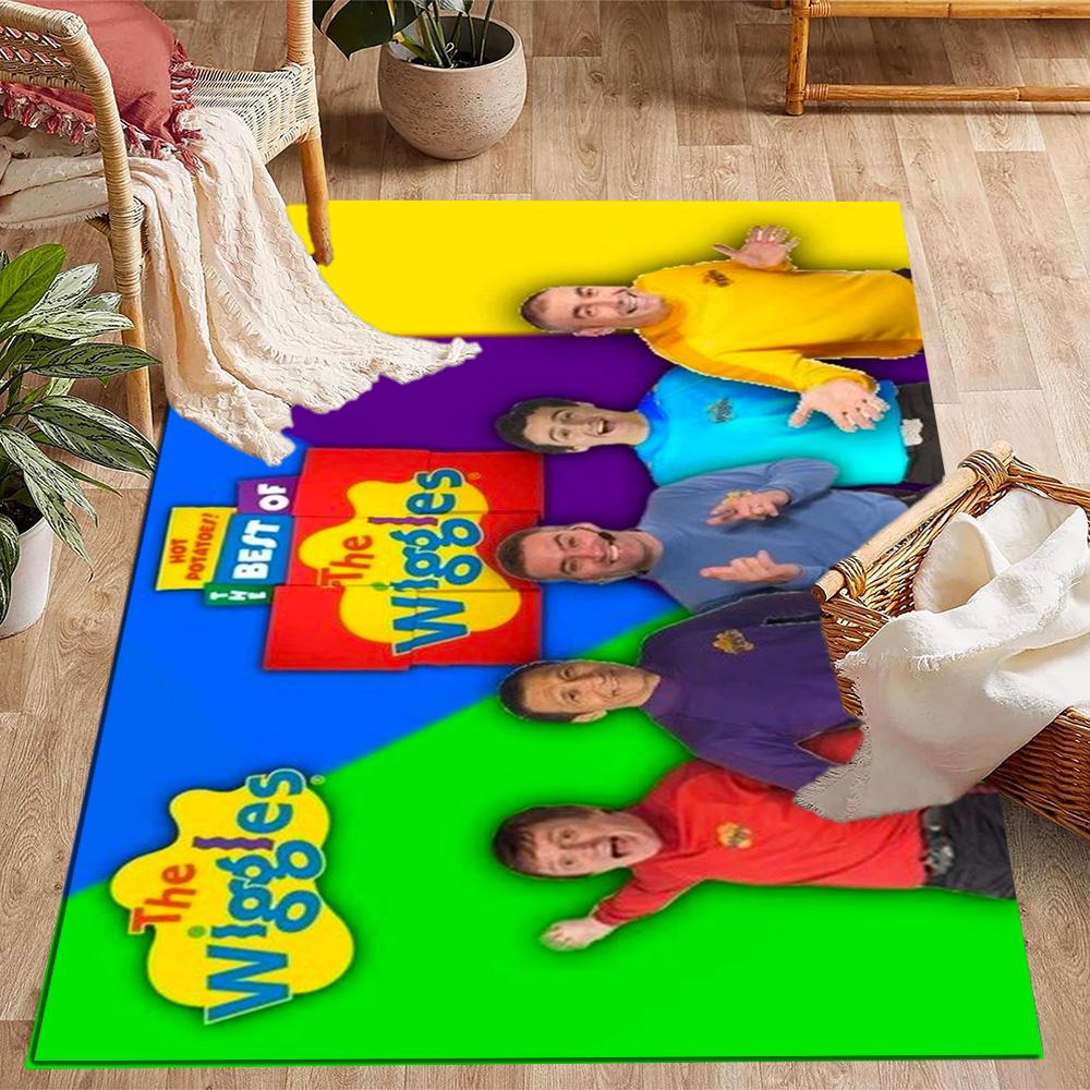 Tappeti Antiscivolo a Tema The Wiggles Singing Show - Arredamento per la Casa in Poliestere, Adatti per Camere da Letto, Soggiorni, Ingressi, Studi e Decorazioni