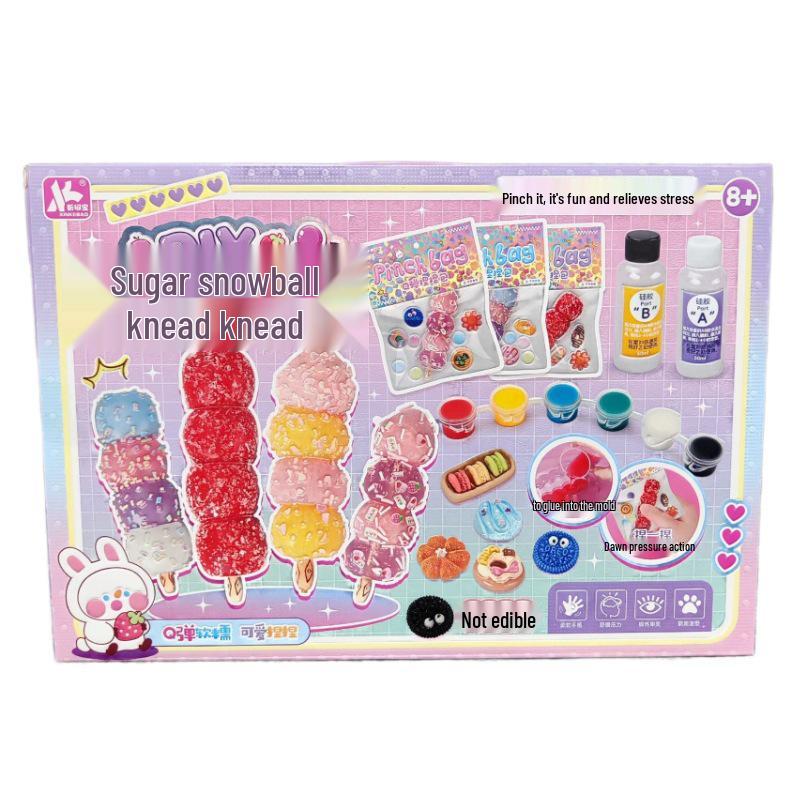 DIY Sugar-Coated Hawthorn Balls Pinching Toy: Handmade Stress Relief for Kids