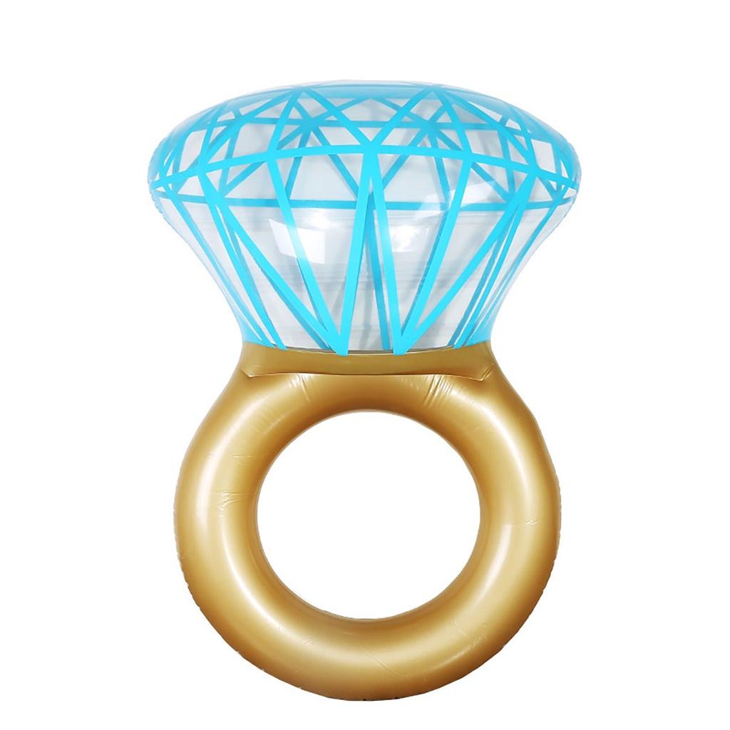 Giant Inflatable Diamond Engagement Ring Neck  Adult Swimming Ring Pool Float