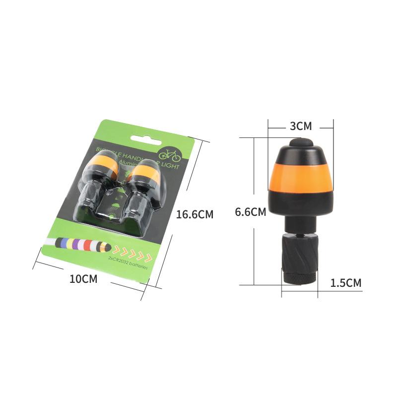 2PCS Handlebar Bike Light Waterproof Turn Signal for Enhanced Night Visibility