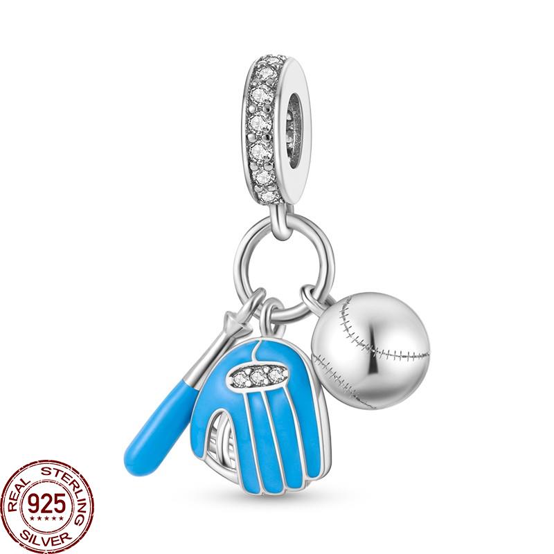 Frauen Kupfer Kindheit Charms Perlen Mädchen und Junge Spielen Ozean Dangle Accessoires Armbänder Halskette Schmuck Markierung