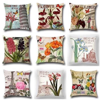 Gzdl Home Decorative Pillowcases Linen Cushion Cover For Couch