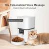 4L Button Automatic Pet Feeder Smart 5V USB Auto Cat Food Dispenser Smart Control Pet Feeder for Cats Dog Dry Food StainlessBowl