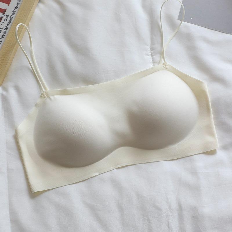 Women Thin Strap Seamless Push Up Backless Bra For Small Chest