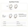 925 Sterling Silver Rhombus Design Earrings, Modern Minimalist Stud Earrings, Gift Idea for Women, 1.5 Cm, Silver