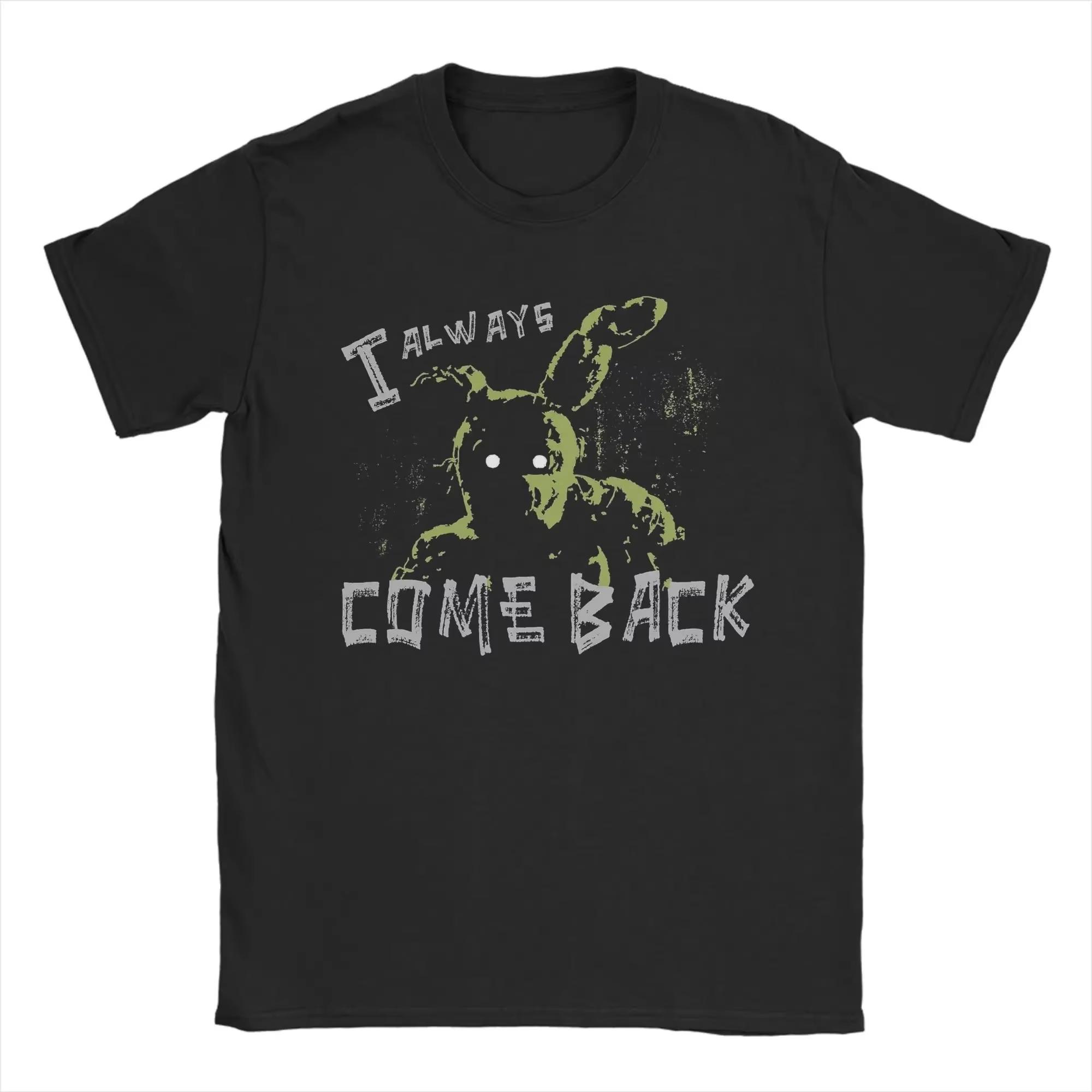 2026 Unisexs Springtrap Fnaf Five Nights At Freddys Tshirt Cotton Summer Wear Vintage Short Sleeve Crew Neck Loose Y2k Shirt XL