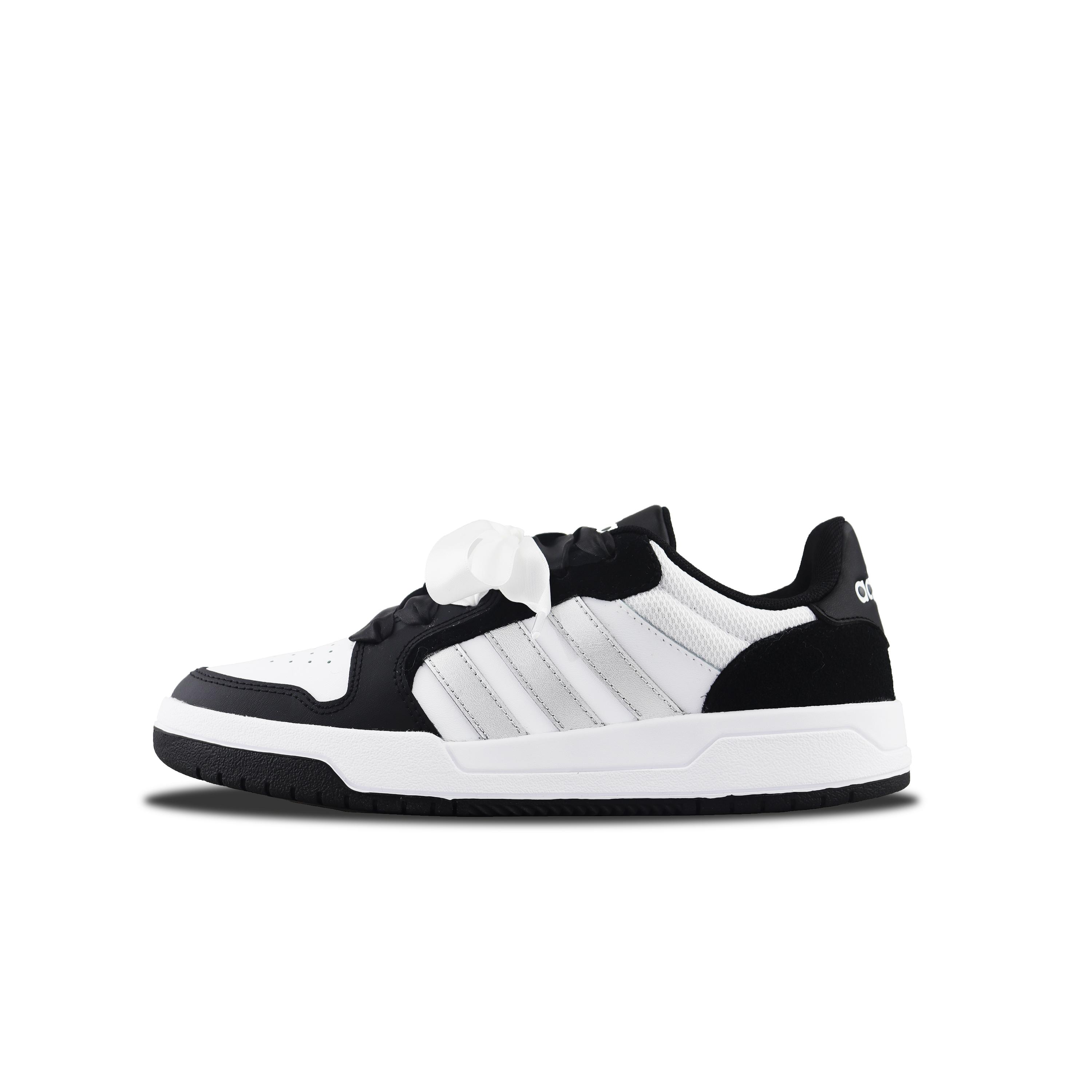 Adidas Neo Entrap Скользкие, износостойкие, легкие низкие кеды для скейтбординга Унисекс Черный Серебристый JI2560(Команда129-) 38⅔