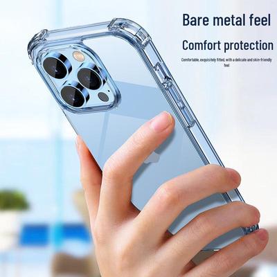 Available: Protective Transparent Case for iPhone 14 Pro Max - New Model with Airbag Anti-Drop Technology.