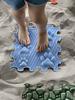 sensory mat Hard Paws (stiff) 1 pc/op - blue
