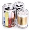 Cosmetics Organizer Container For Cotton Pads Cosmetic Makeup Organizer Jewelry Crystal Storage Box