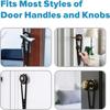Cat Door Latch with Stabilizer, 7 Sizes Adjustable Cat Door Holder Latch to Keep Dog Out of Litter Box, Economical Alternative of Pet Gates and