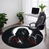 1PC Scream Office Round Rug, Non-slip, Soft and Durable Office Rug for Interior Decoration, Perfect for Office, Beautiful Decoration